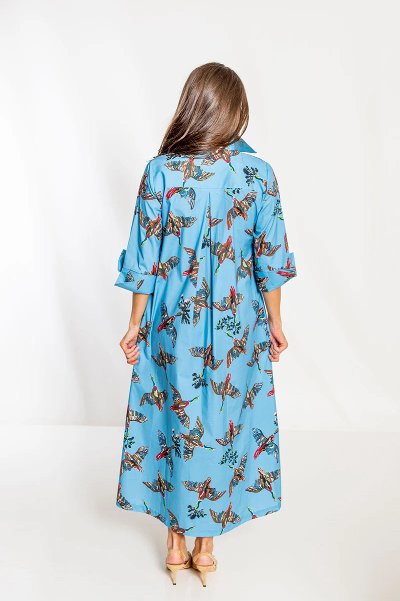 House of MBR Berry Grove Lana Shirt Dress Long