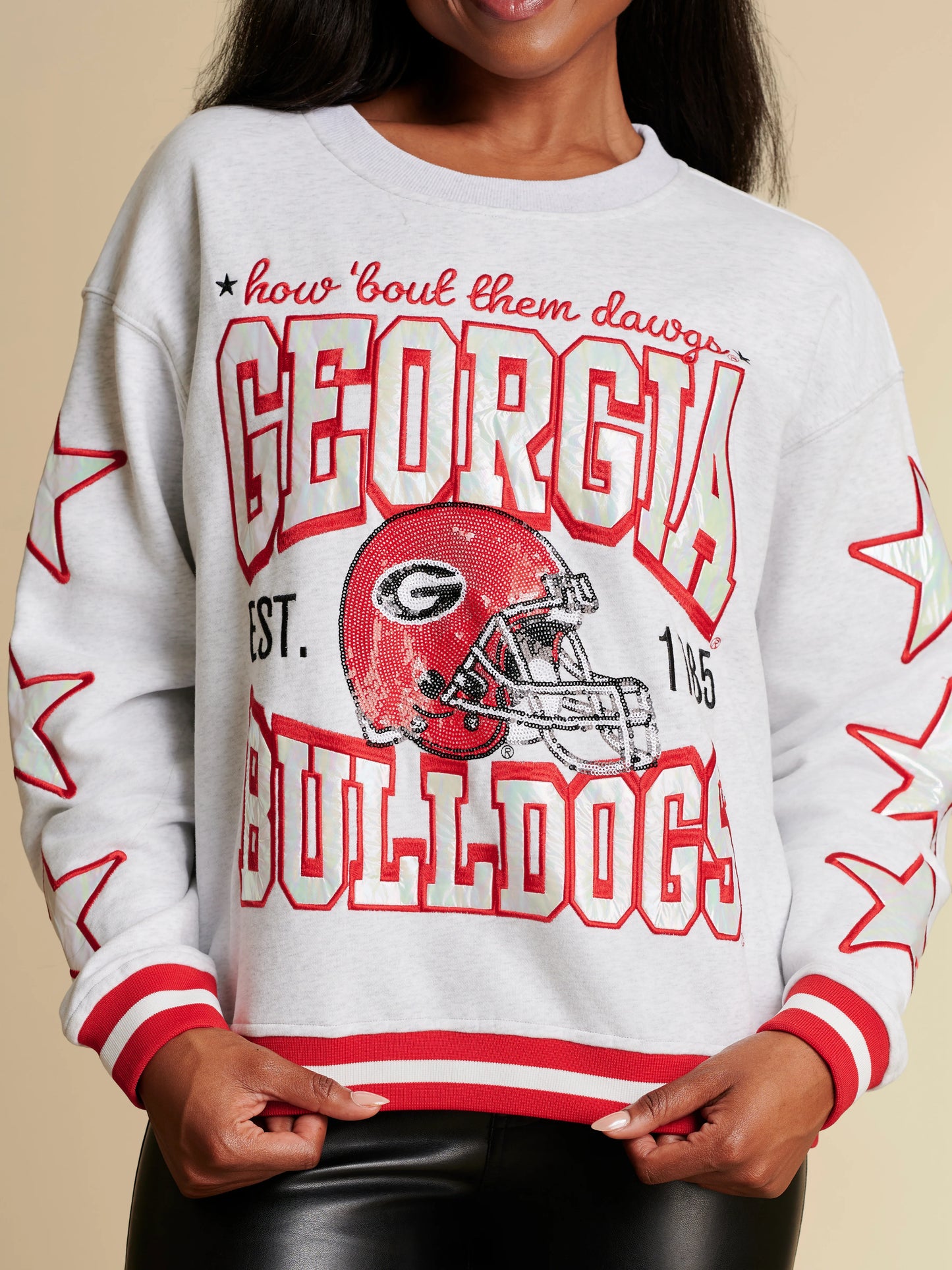 The Hometeam Heathered Crewneck Georgia