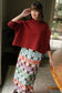 Briton Court Sophia Oversized One Size Sweater Mulberry Wine