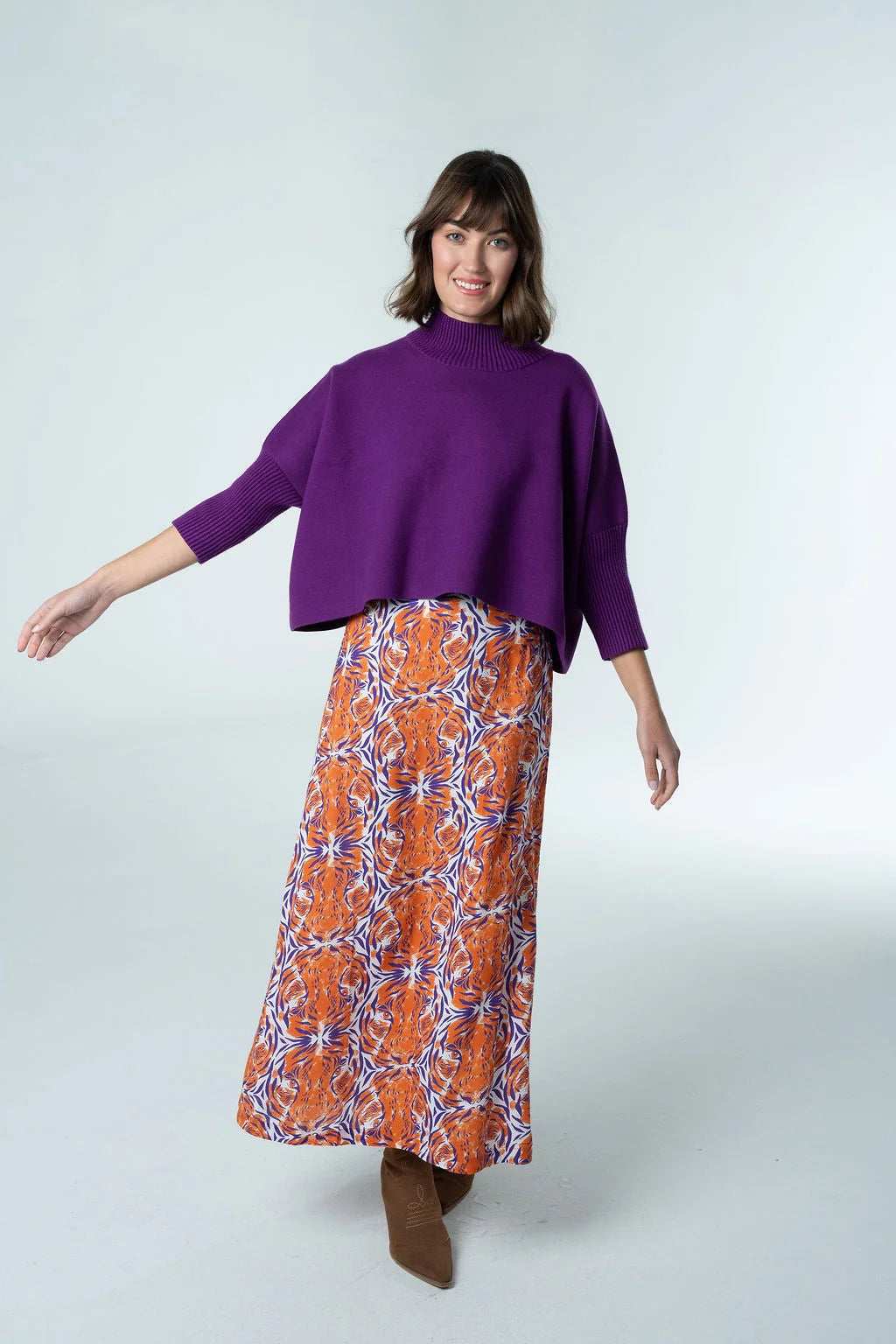 Briton Court Tiger Gameday Maxi Skirt