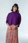 Briton Court Sophia Oversized One Size Sweater Purple