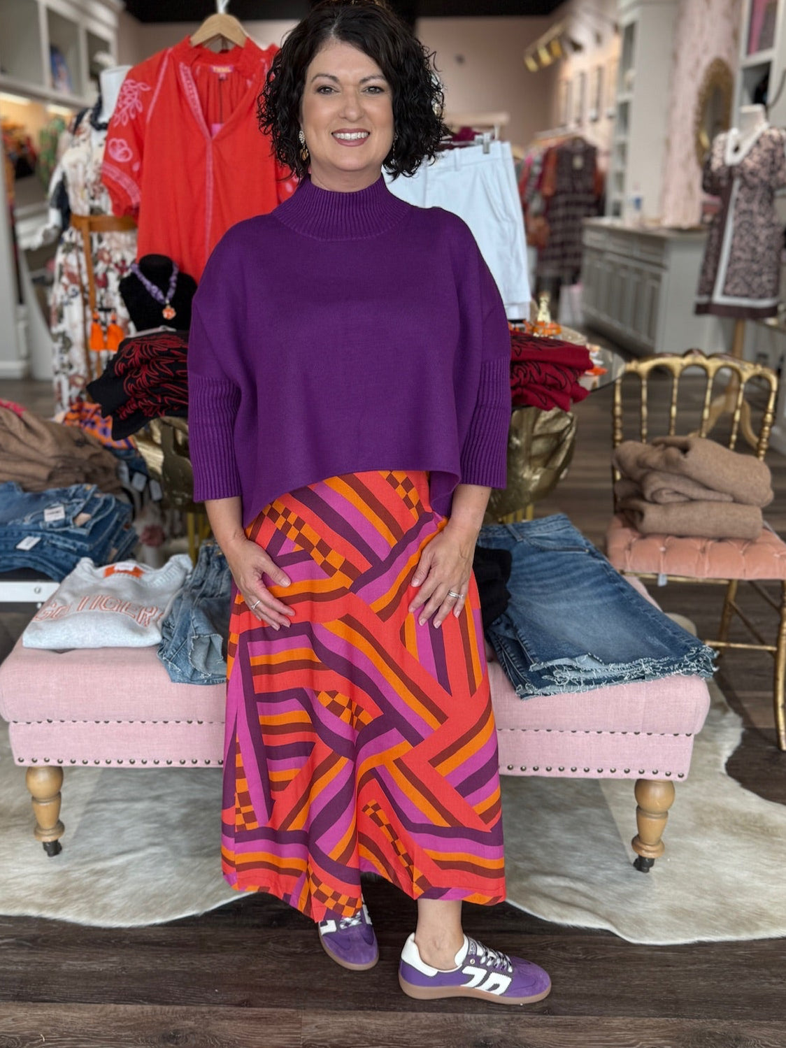 Briton Court Sofia Sweater Purple