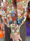 Joy Joy Front Split Buttons Top Autumn Flora