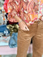 Cord Straight Leg Pants - Camel