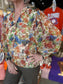 Joy Joy Front Split Buttons Top Autumn Flora