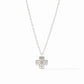 Julie Vos Canterbury Delicate Station Necklace Silver
