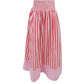 Caryn Lawn Sutton Stripe Skirt Red