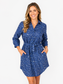 Boho Chic Blue Short Dress