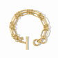 Julie Vos Colette Link Bracelet Champagne