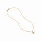 Julie Vos Colette Circle Delicate Necklace Champagne