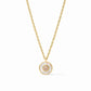 Julie Vos Colette Circle Delicate Necklace Champagne