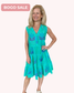 Bindu Virginia Dress Turquoise Tulip