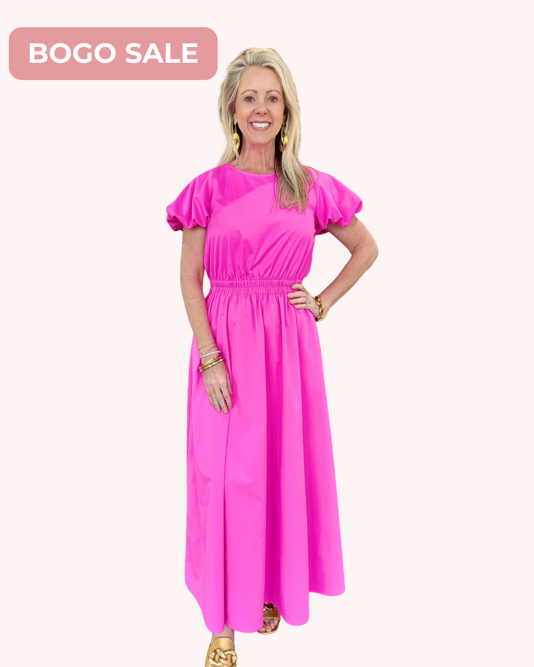 Alden Adair Porter Dress Maui Pink