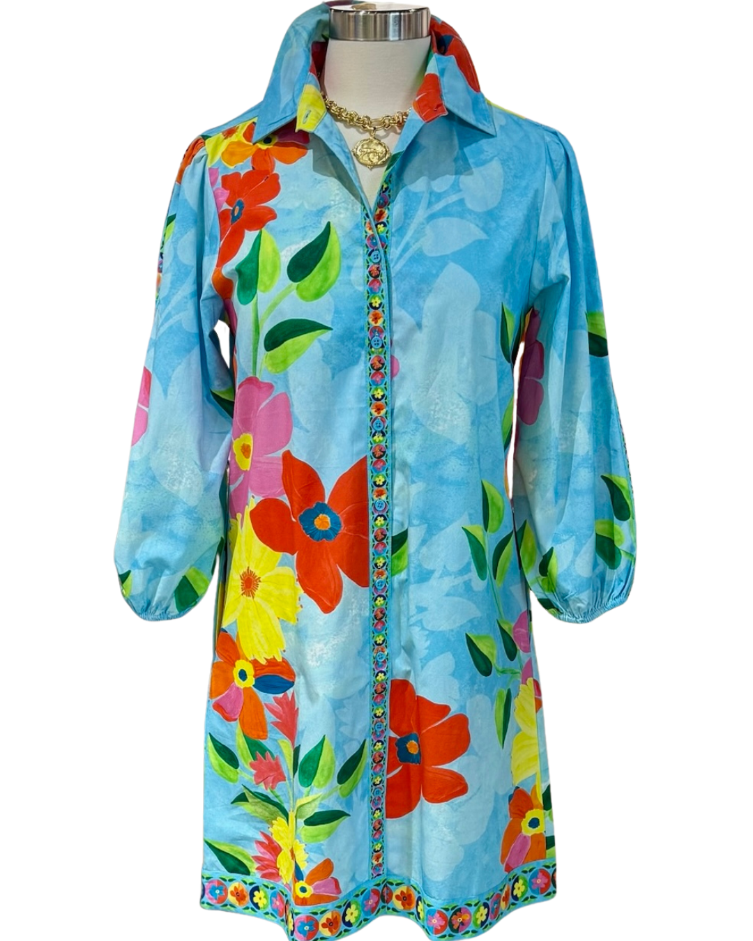 Maude Vivante Ava Dress Floral Sky