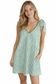 Emerald Striped Mini Dress