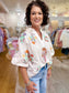 THML Short Sleeve Embroidery Detail Collared Top