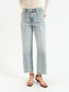 Daze Denim Pleaser High Rise Wide Ankle with Side Panel Cupid