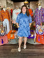 Joy Joy Collar Swing Dress Denim