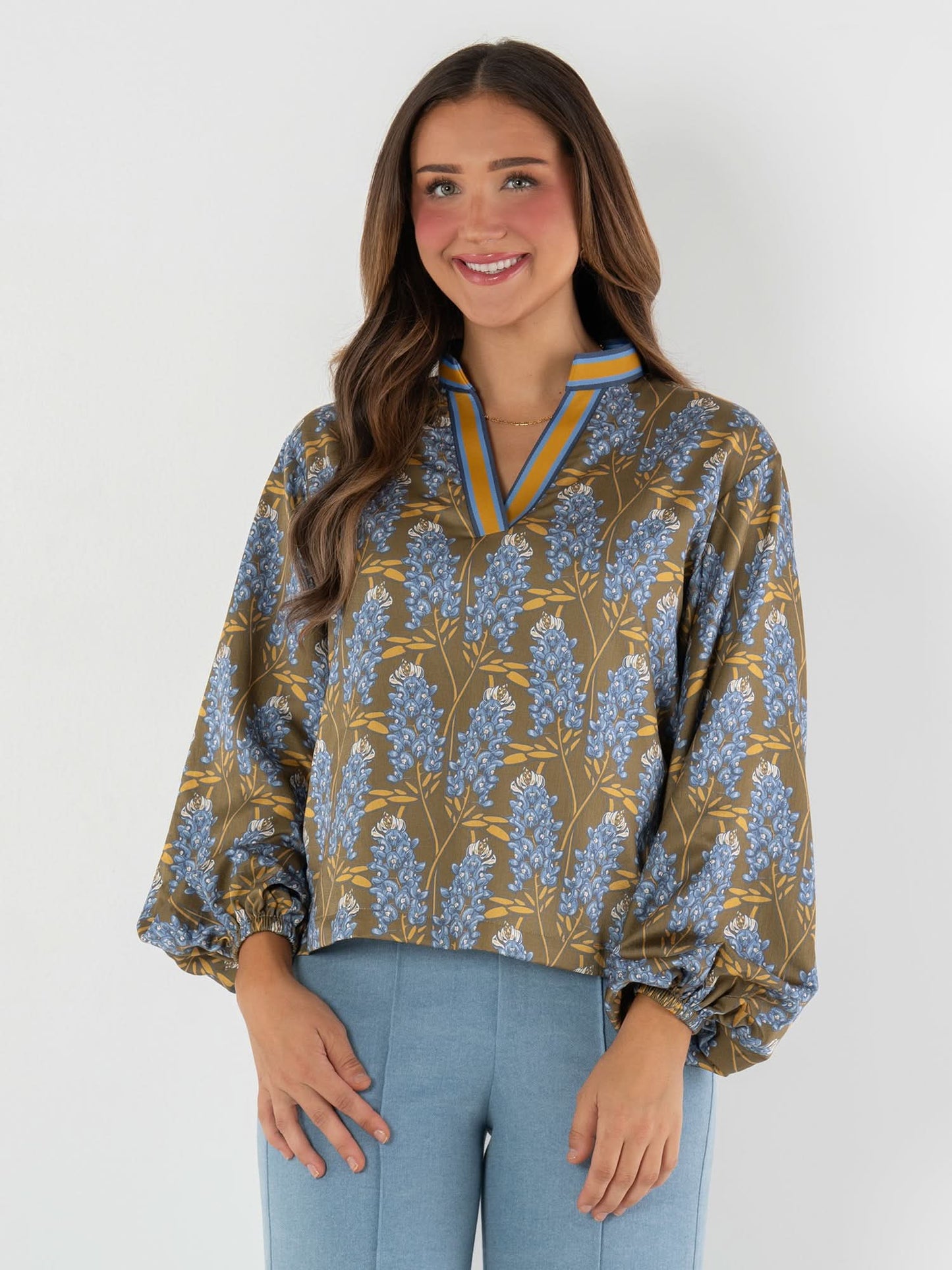 Emily McCarthy Lolli Top Bluebonnet