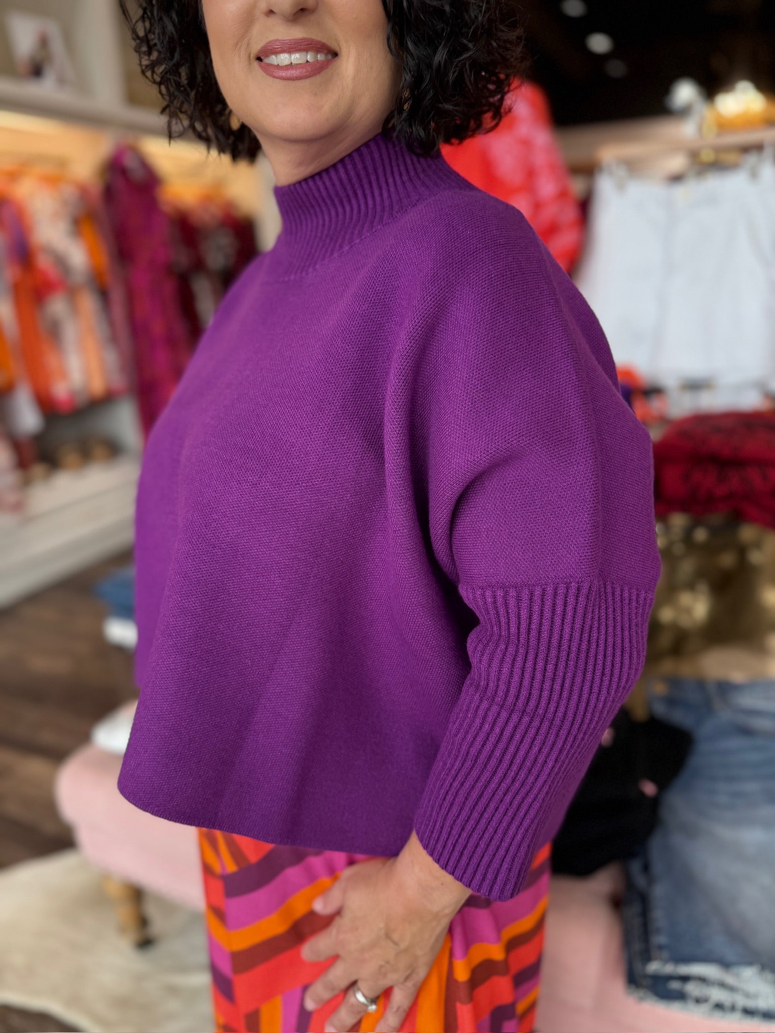 Briton Court Sofia Sweater Purple