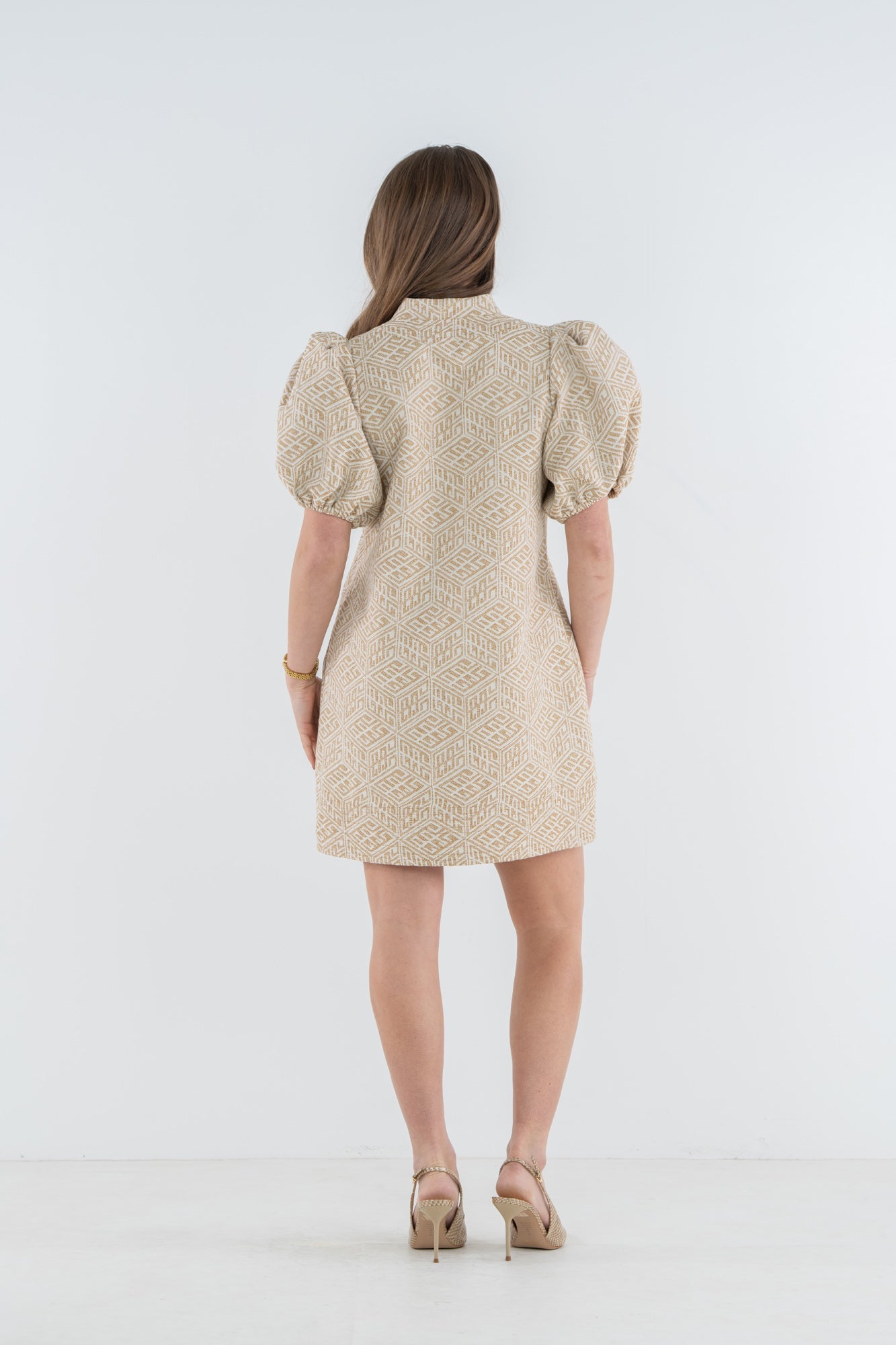 Emily McCarthy Hampton Mini Dress Mosaic Monogram