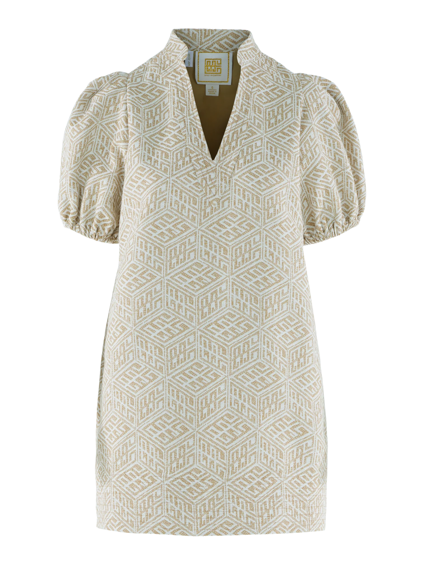 Emily McCarthy Hampton Mini Dress Mosaic Monogram