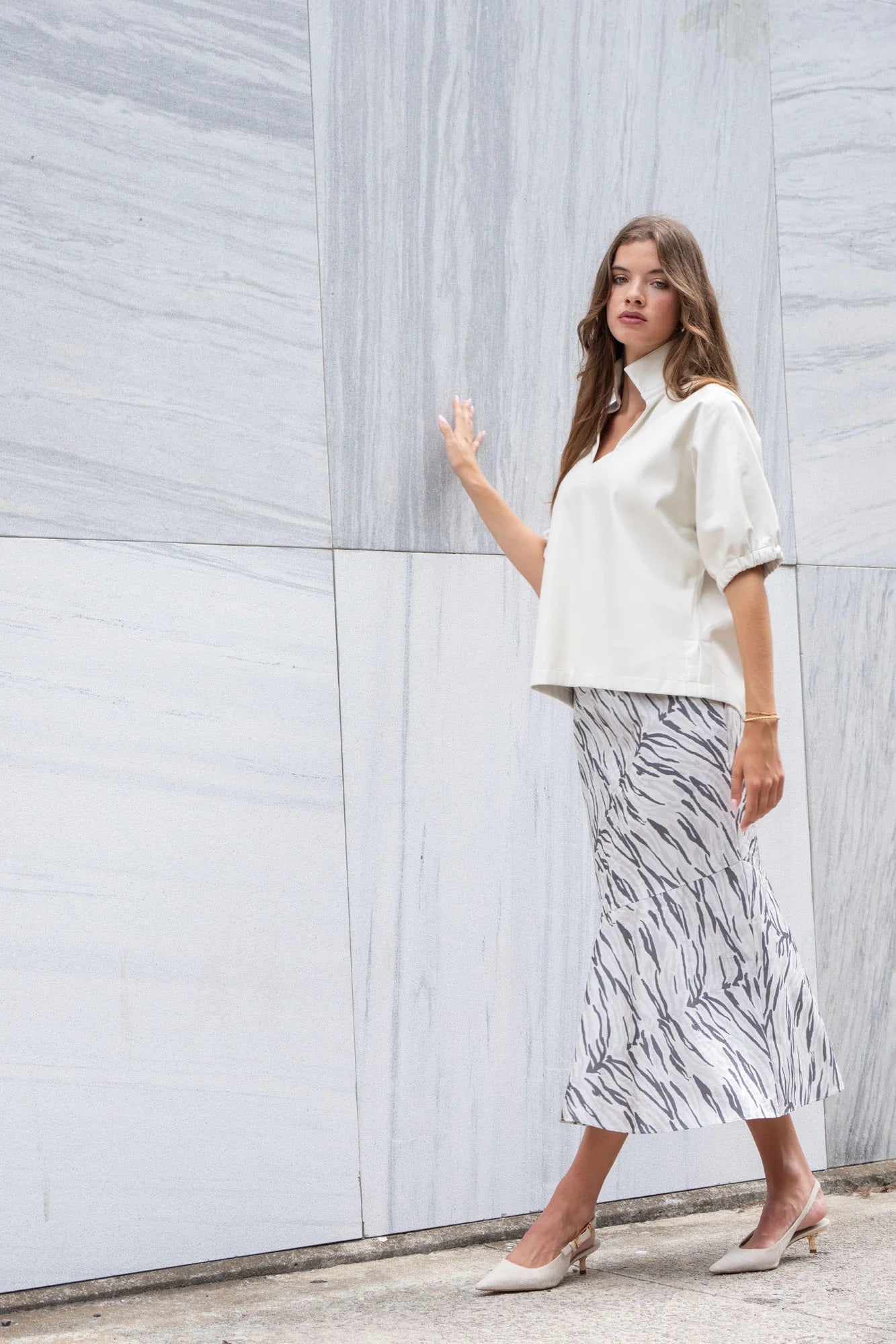 Emily McCarthy Poppy Top Carrara