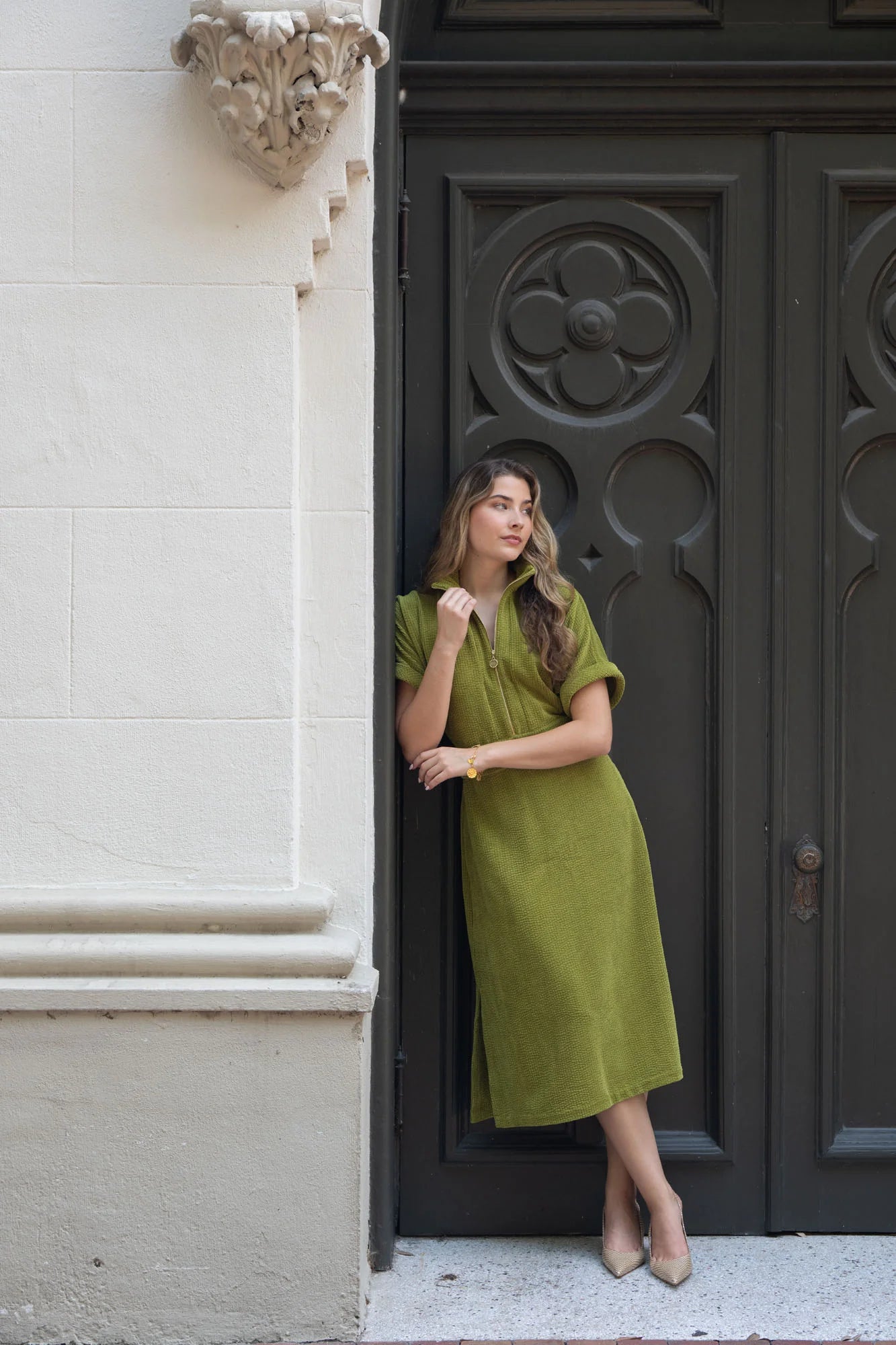 Emily McCarthy Sarah Dress Cardamom