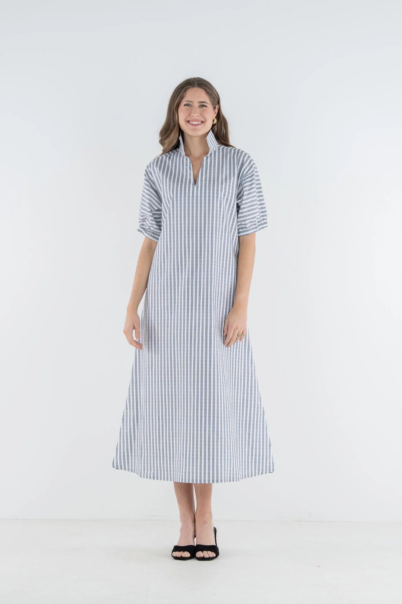 Emily McCarthy Poppy Maxi Black Stripe