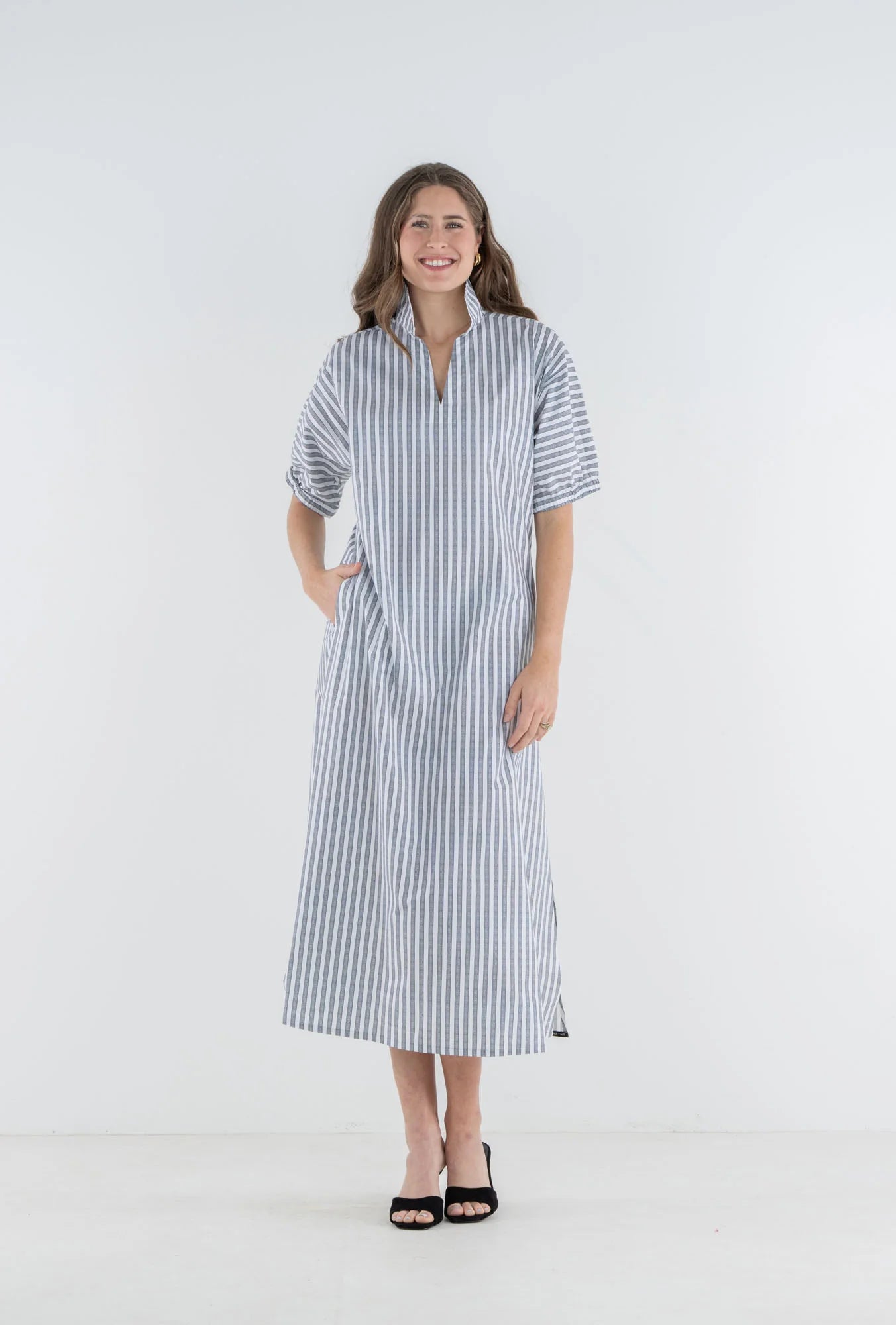Emily McCarthy Poppy Maxi Black Stripe