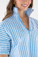 Emily McCarthy Poppy Top French Blue Stripe