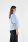 Emily McCarthy Poppy Top French Blue Stripe