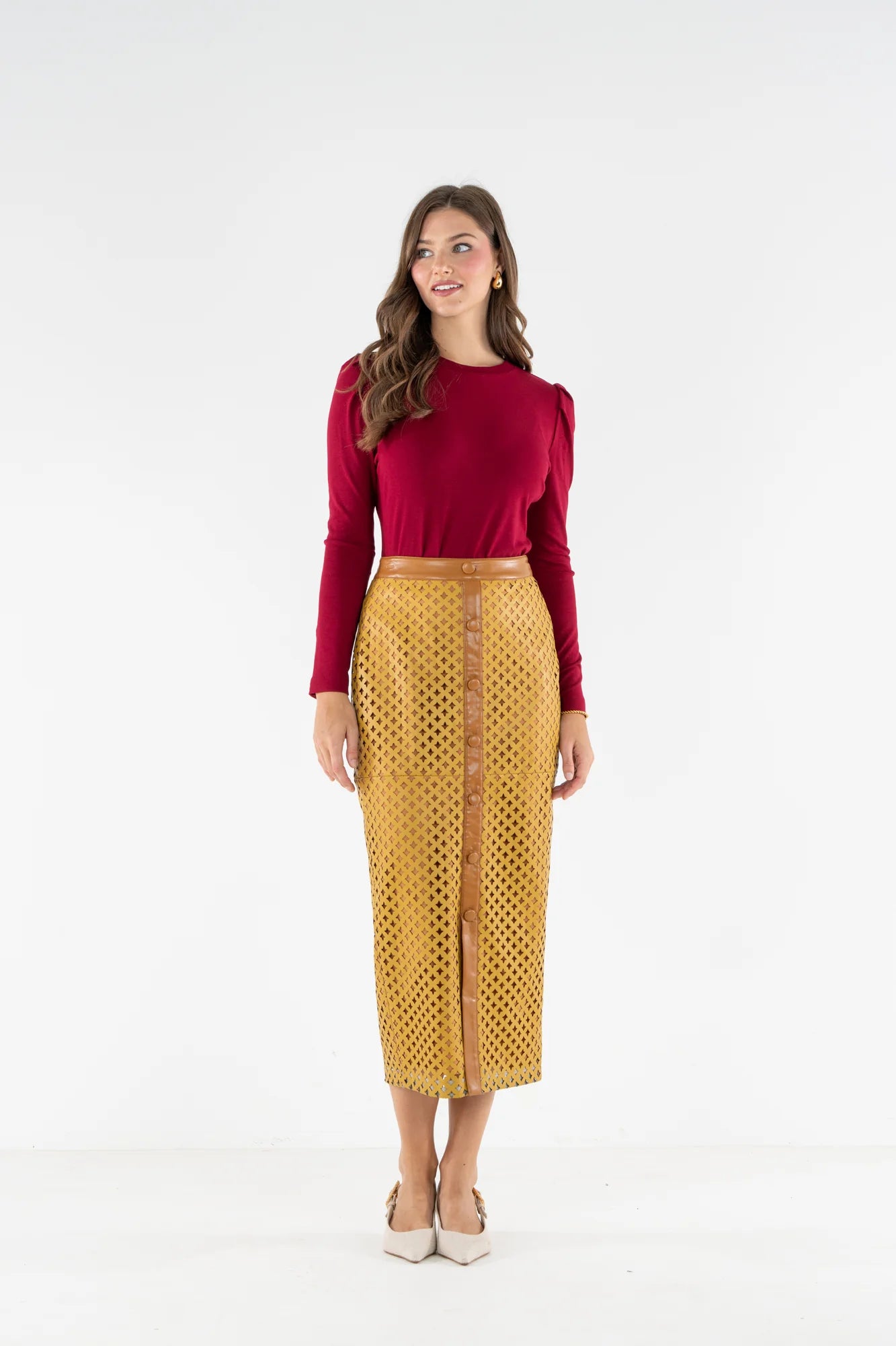 Emily McCarthy Pencil Skirt Florentine