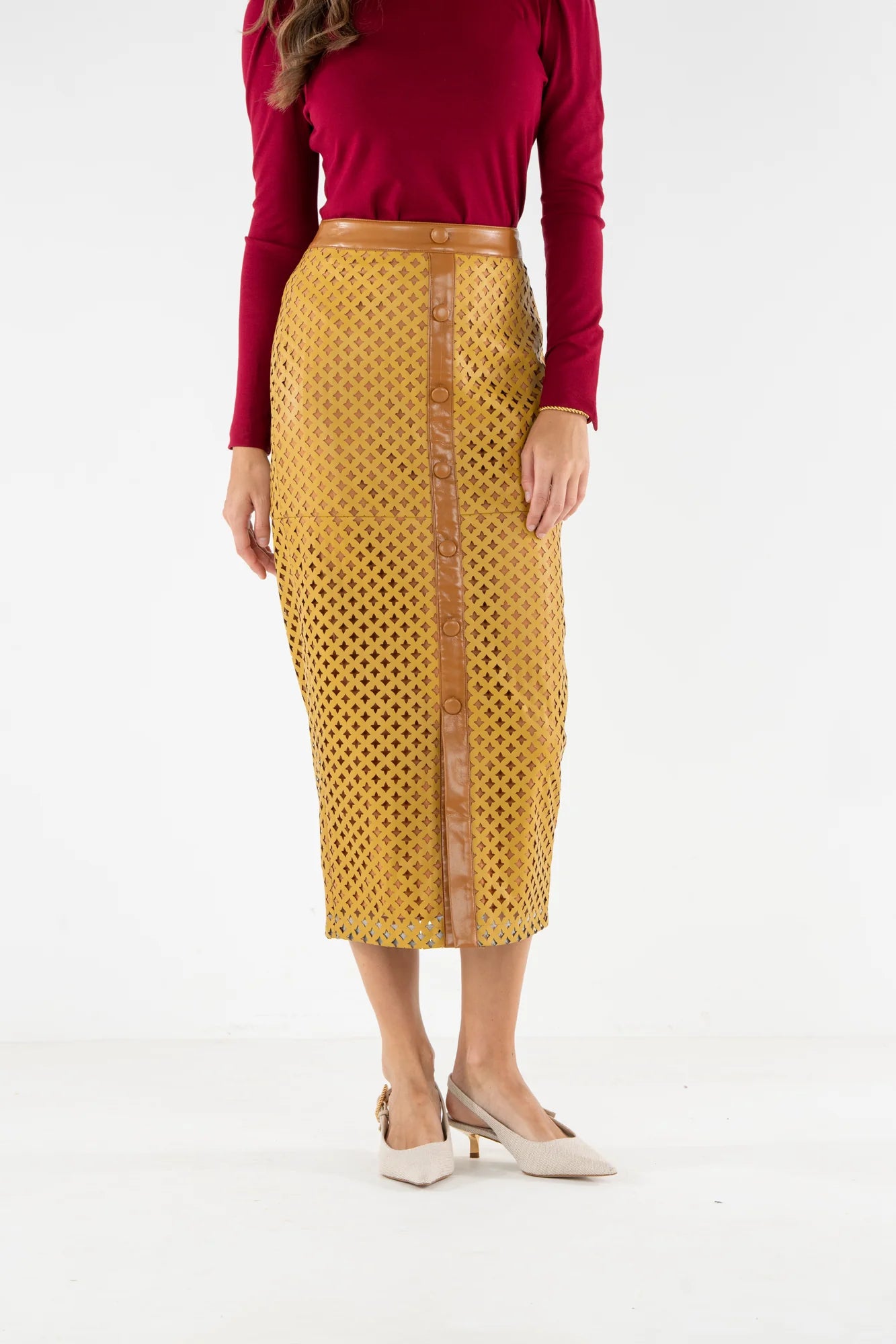 Emily McCarthy Pencil Skirt Florentine