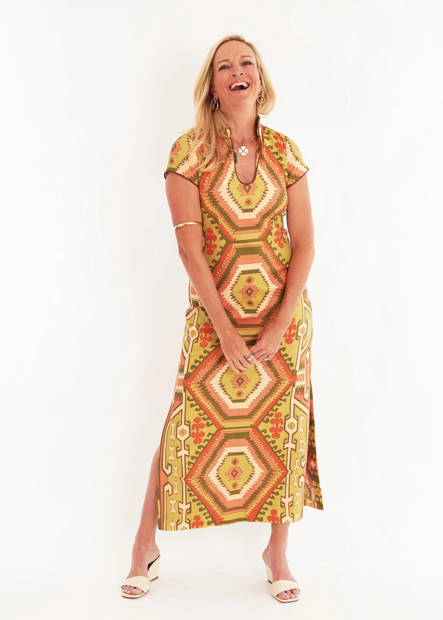 CK Bradley Tarpon dress Kilim Squash