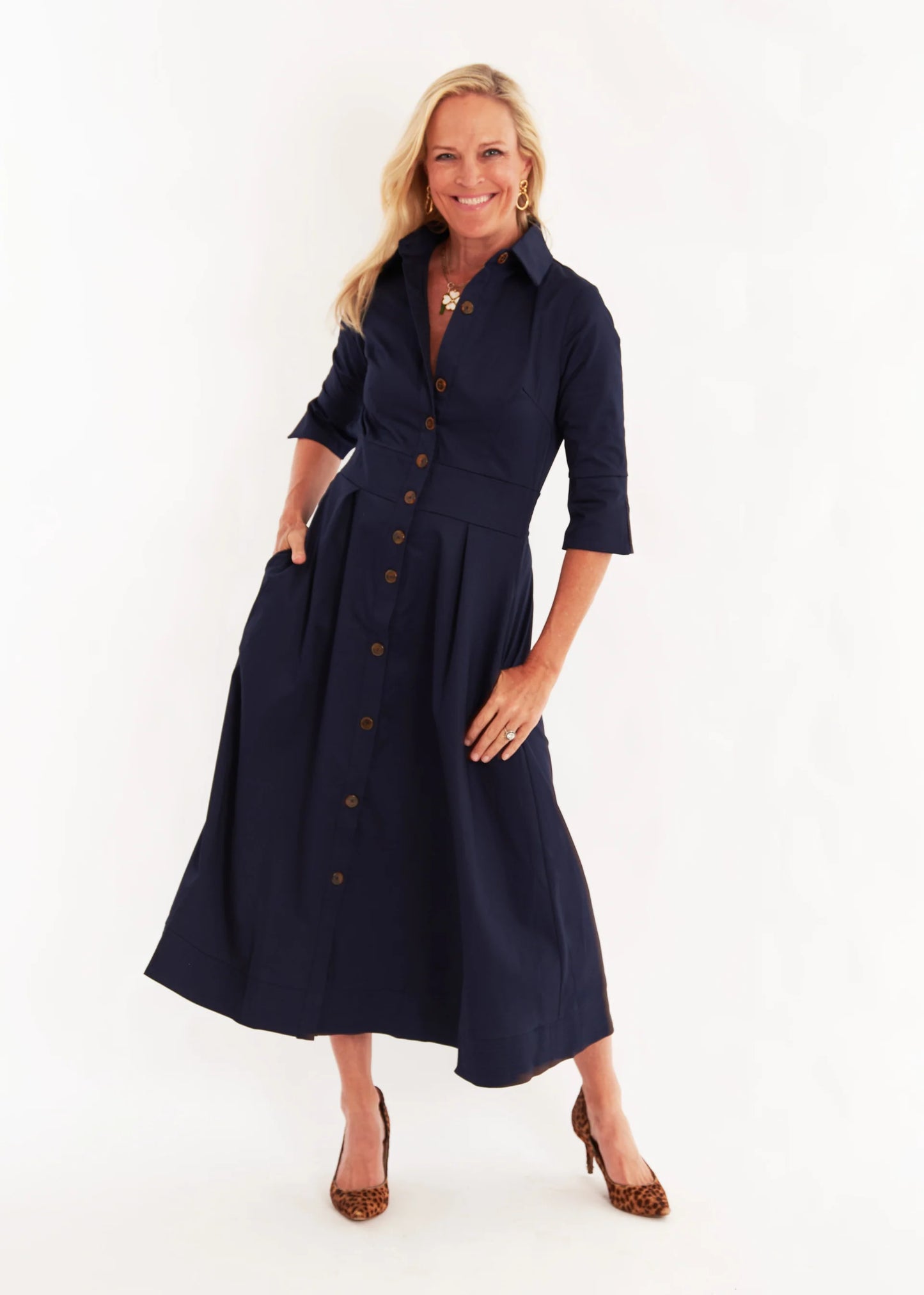 CK Bradley Monaco Dress Navy
