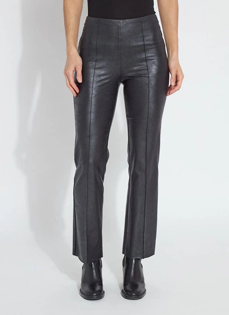 Lysse Foiled Vegan Leather Pant Black