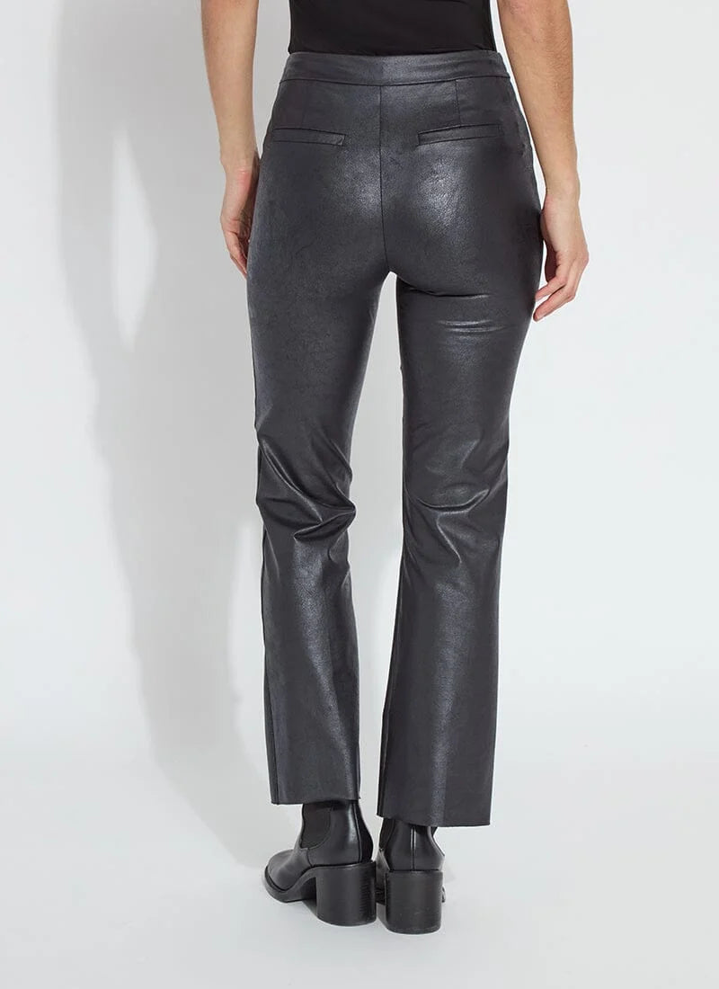 Lysse Foiled Vegan Leather Pant Black