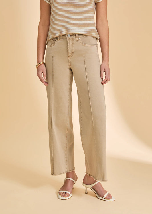 FDJ Olivia Wide Ankle Denim Sand