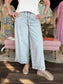 FDJ Suzanne Wide Crop Denim Ocean