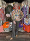 Joy Joy Front Split Buttons Top Autumn Flora