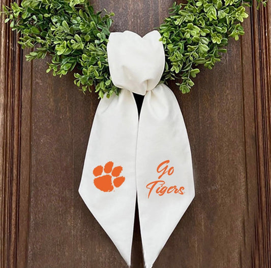 Clemson Wreath Sash With Wreath