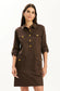 Tyler Boe Rory Shirtdress Demitasse