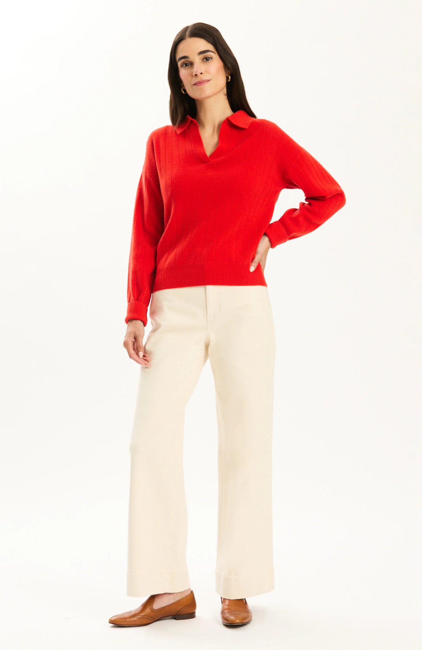 Tyler Boe Emerson Cashmere Polo Coralito
