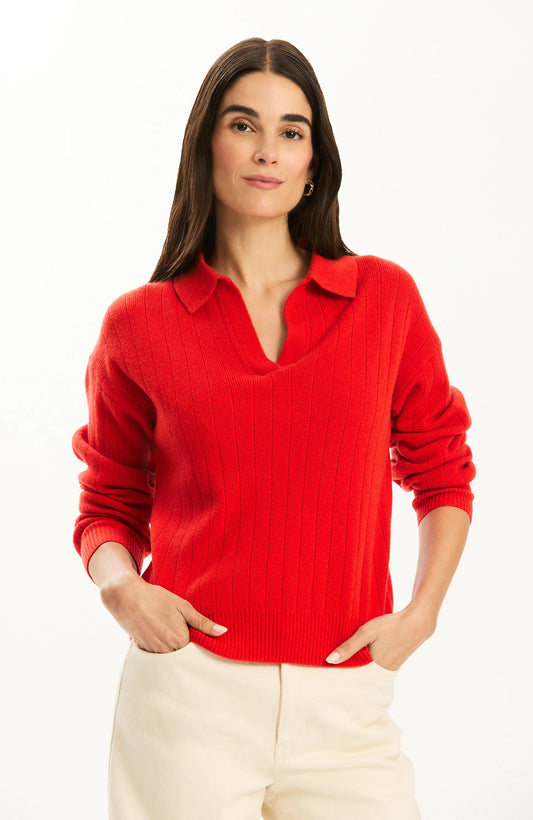 Tyler Boe Emerson Cashmere Polo Coralito