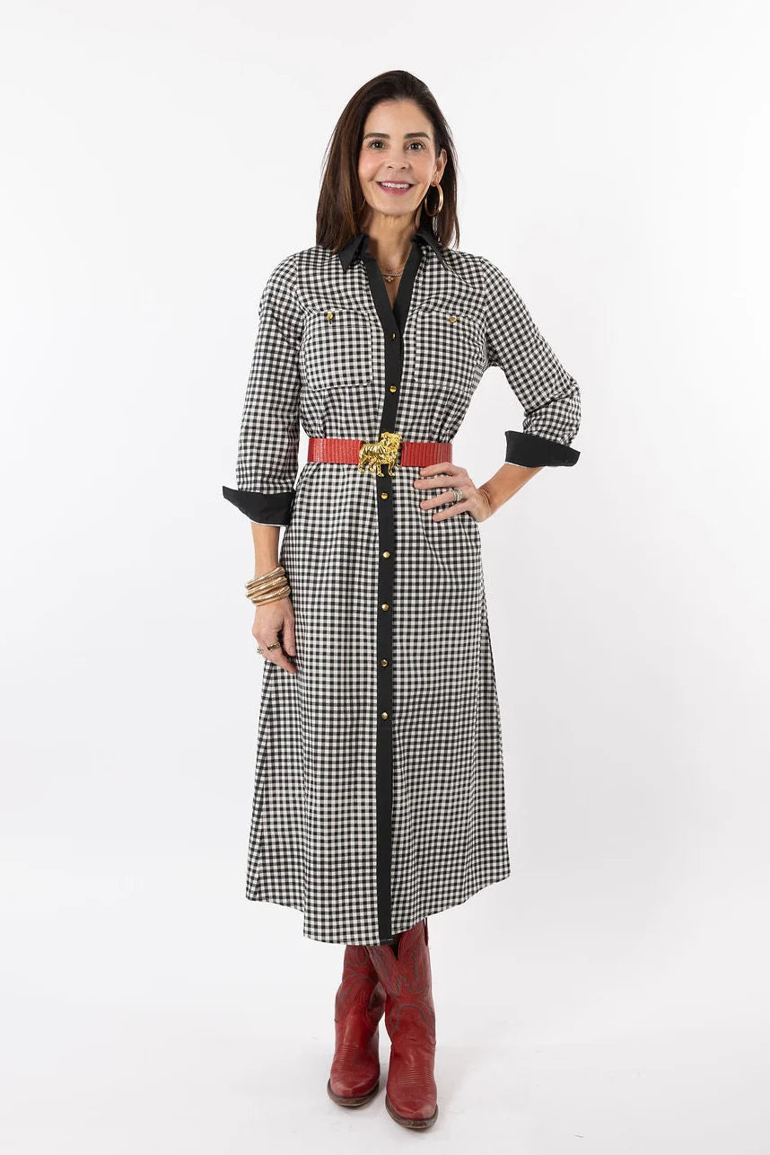 Garland Harper Dress Black Gingham