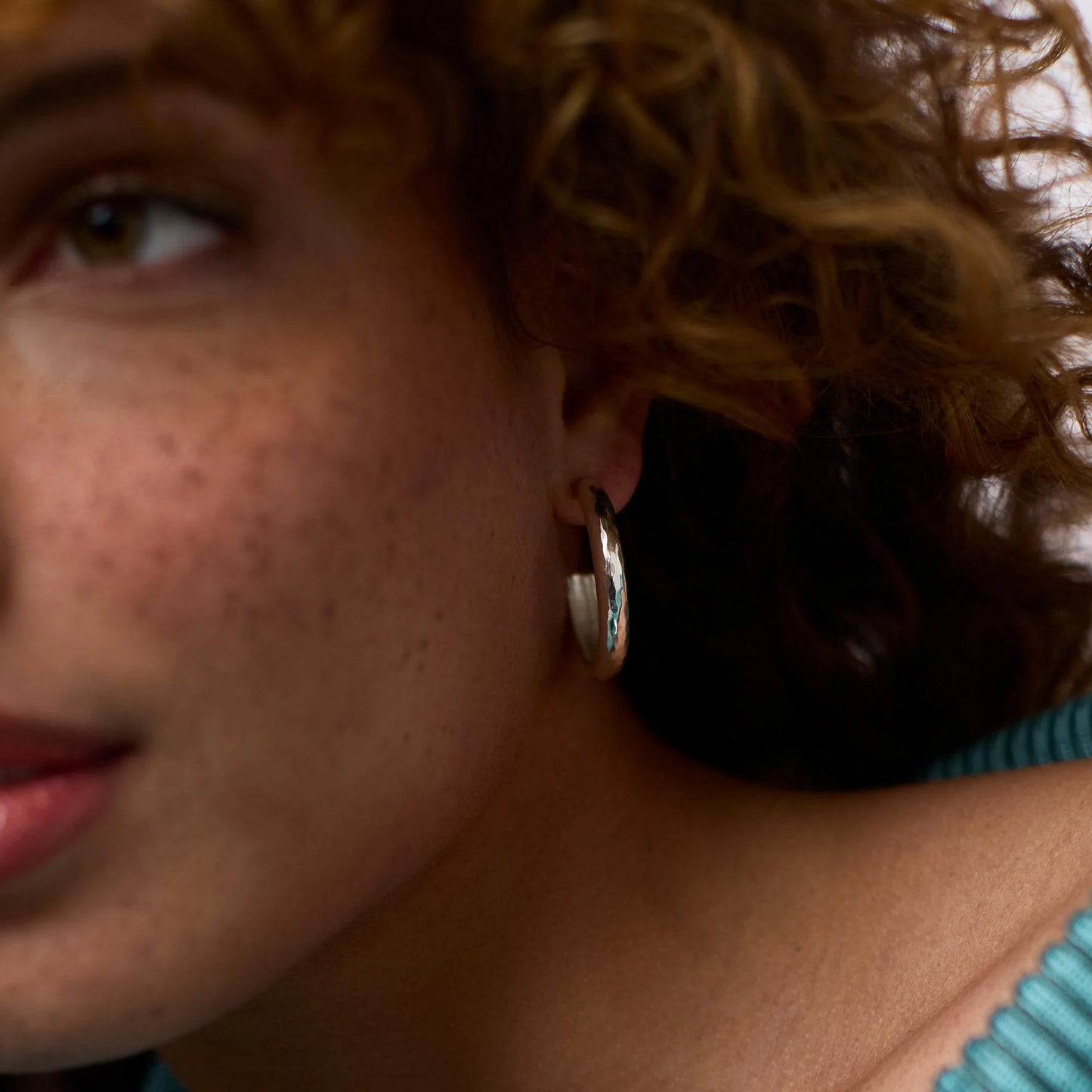 Julie Vos Havana Hoop Silver