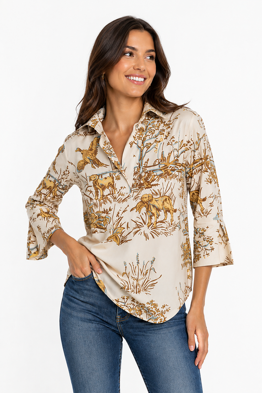 House of MBR Maple Field & Feather Ruthie Top