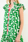 THML Abstract Pattern Dress Green