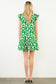 THML Abstract Pattern Dress Green